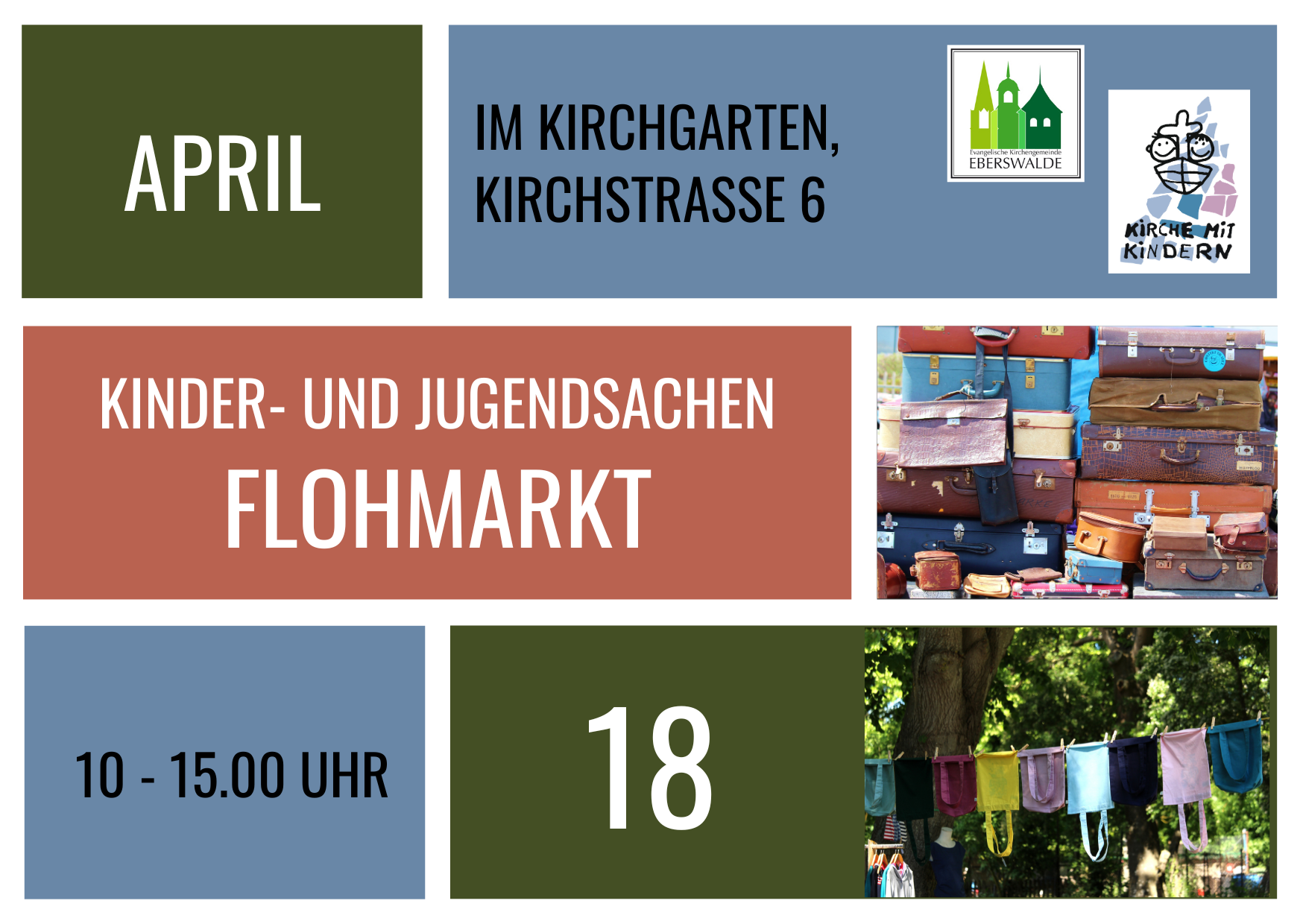 Flohmarkt Kinder-und Jugendsachen 18.04., 10-15 Uhr